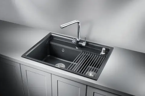Кухонная мойка Granula KS-7302 (730*510) Шварц